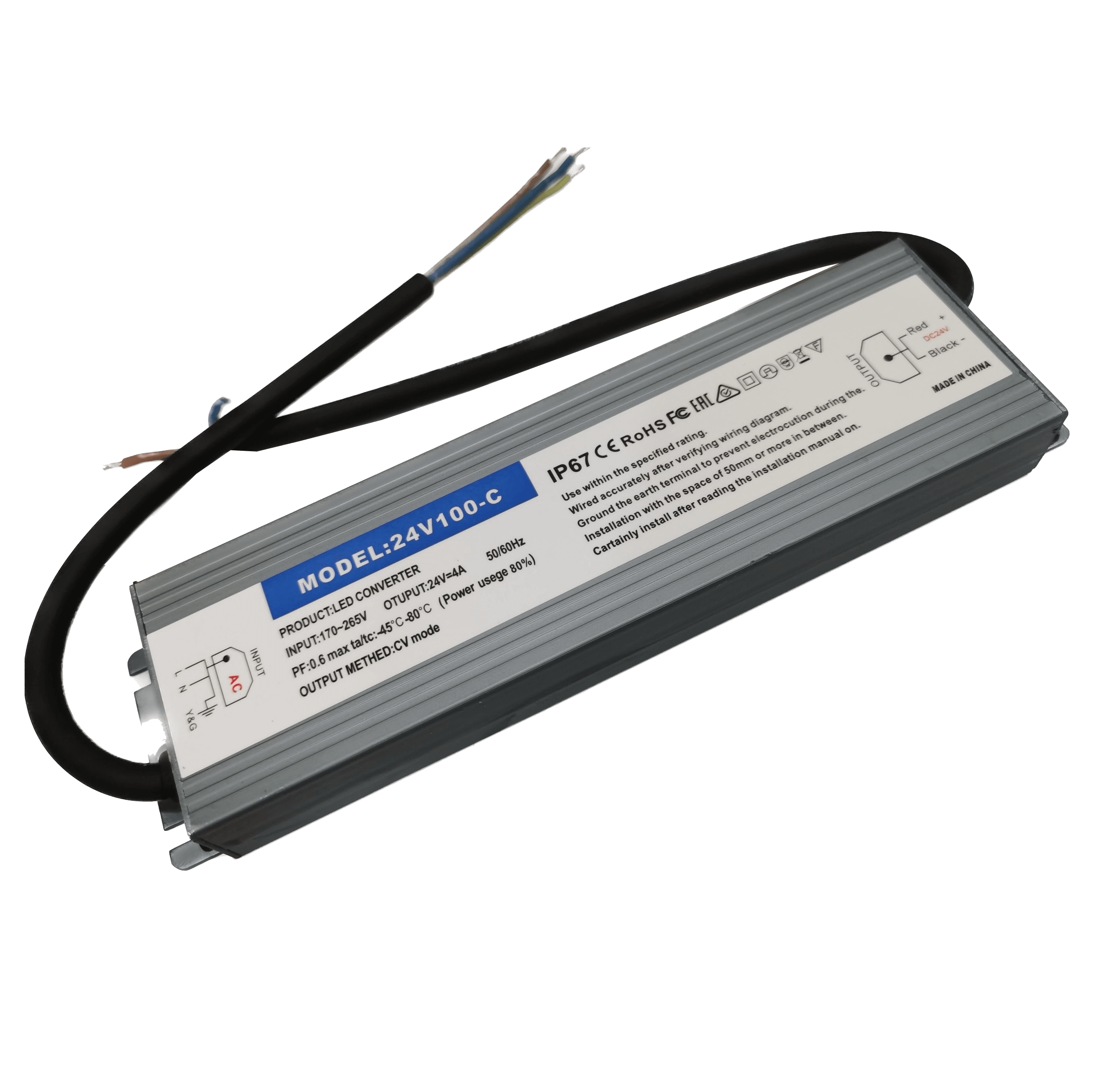 Nguon DC 24v-100W PNG-2